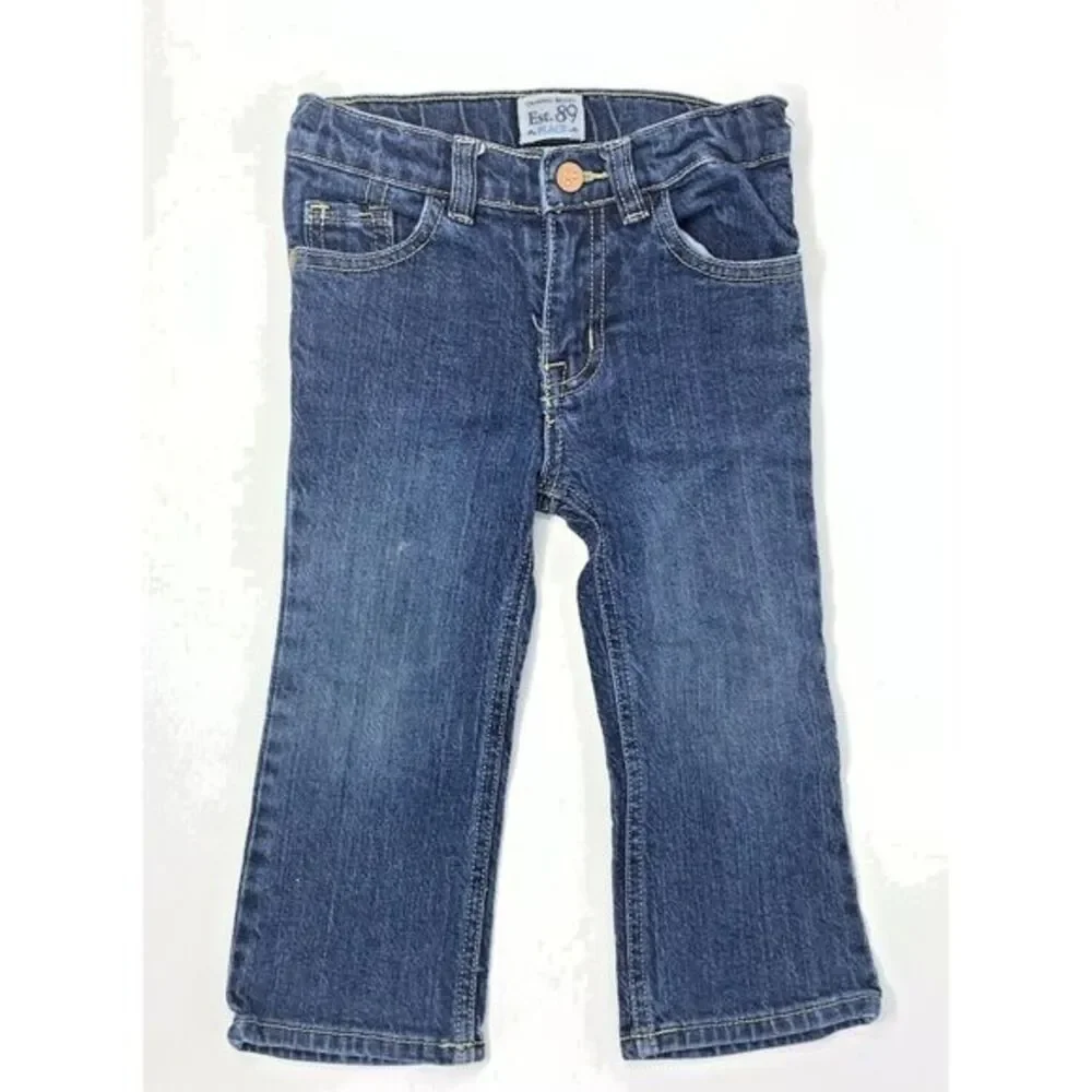PLACE Blue Denim Bootcut Stretch Adjustable Waist Girl's Jeans Size‎ 3T